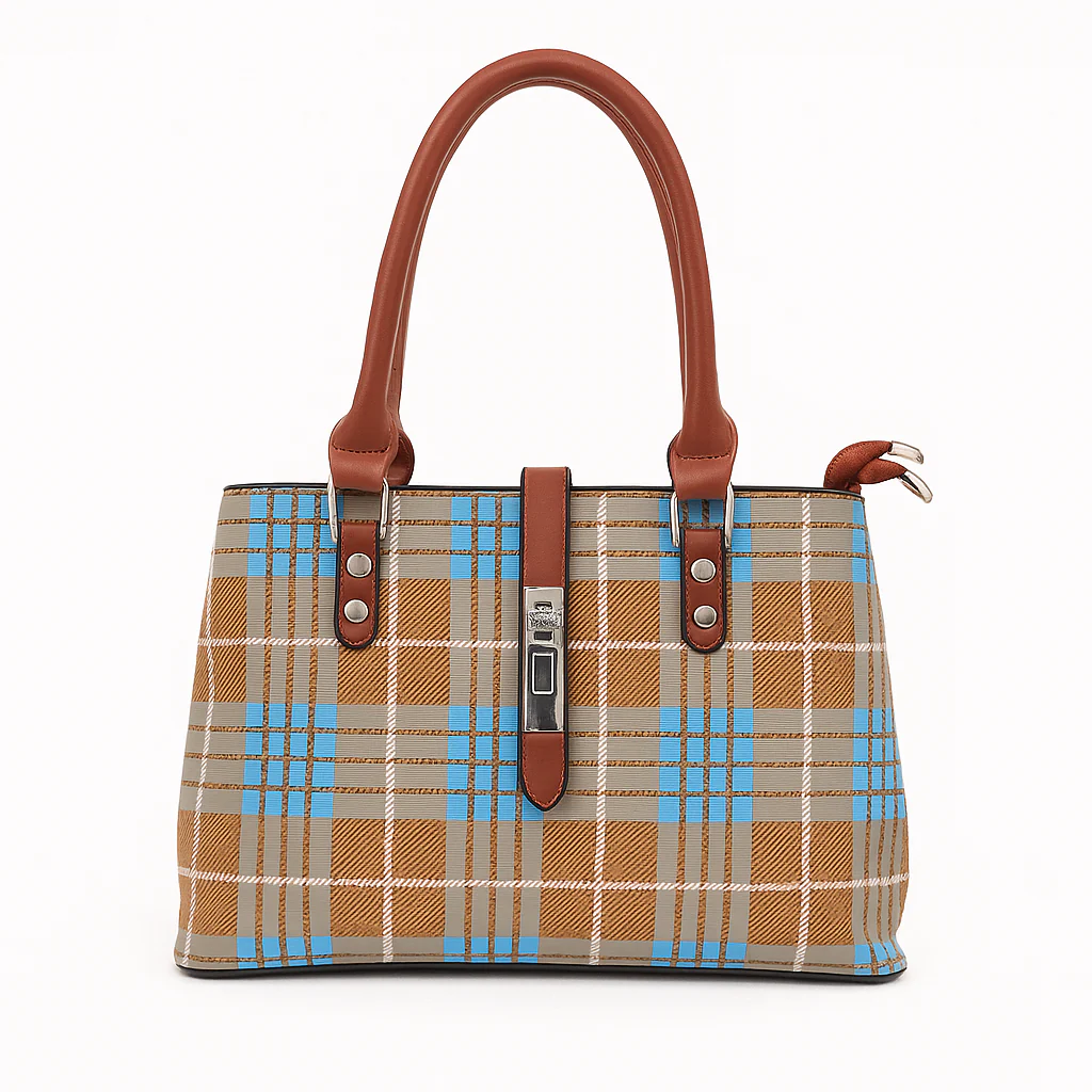 Stylish Check Handbag for Women Daily & Party Use – Luxury Style on Sale  F082