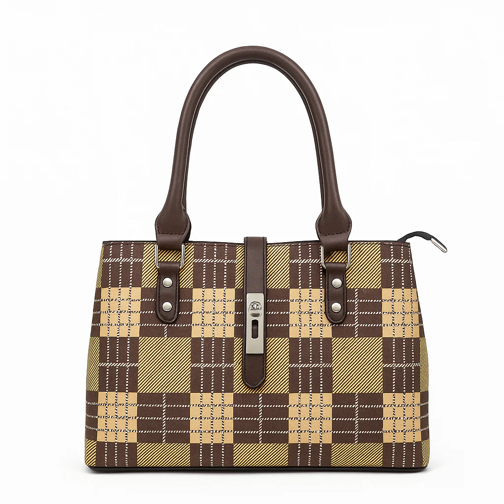 Stylish Check Handbag for Women Daily & Party Use – Luxury Style on Sale  F082