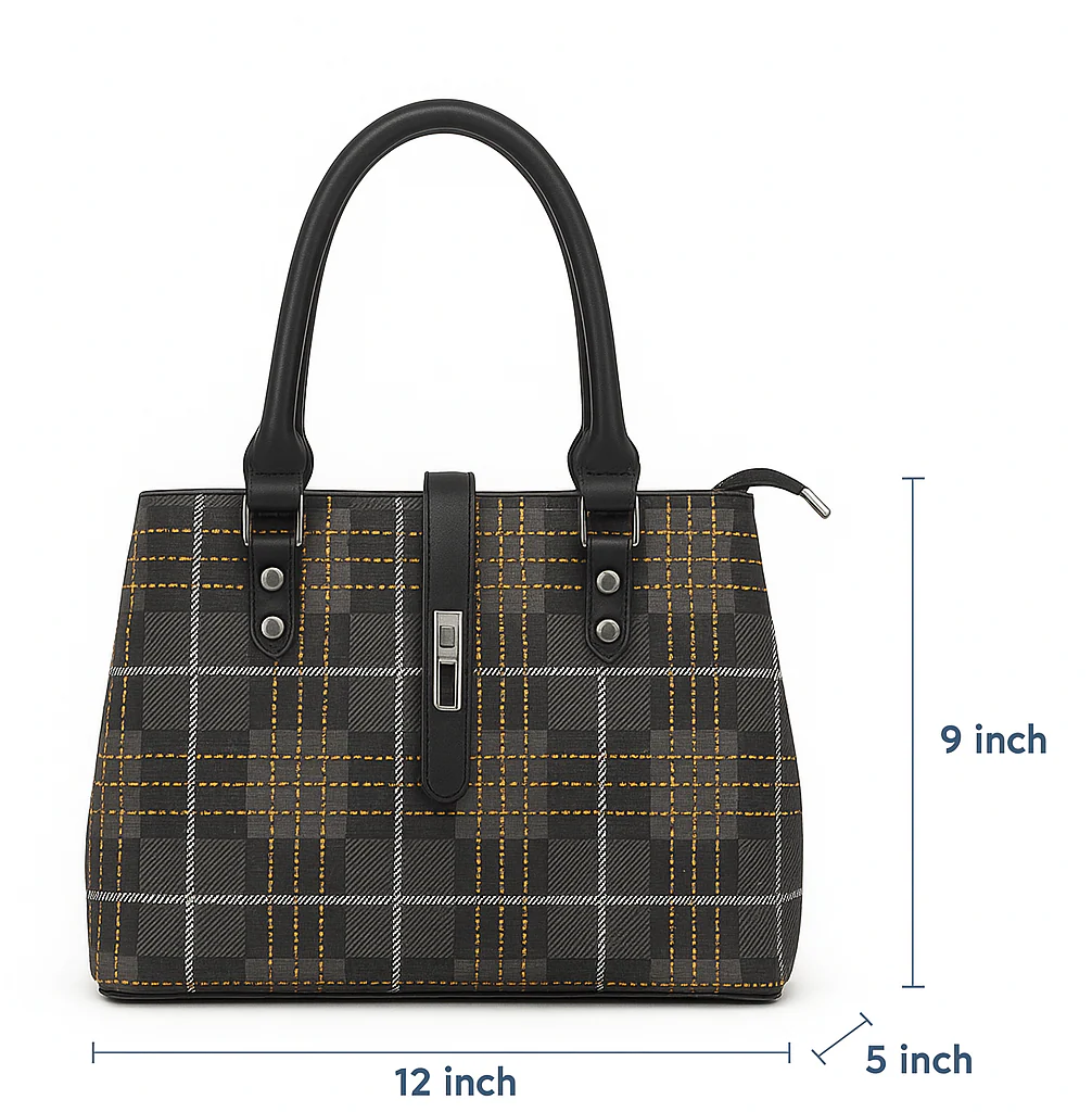 Stylish Check Handbag for Women Daily & Party Use – Luxury Style on Sale  F082 - Image 7