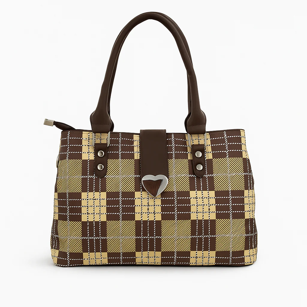 Stylish Check Handbag for Women Daily & Party Use – Luxury Style on Sale  F882