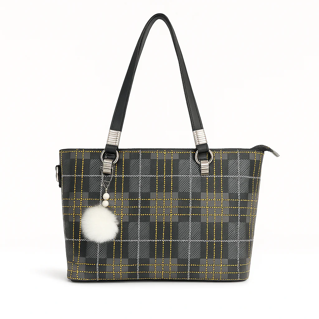 Stylish Check Handbag for Women Daily & Party Use – Luxury Style on Sale  F2036