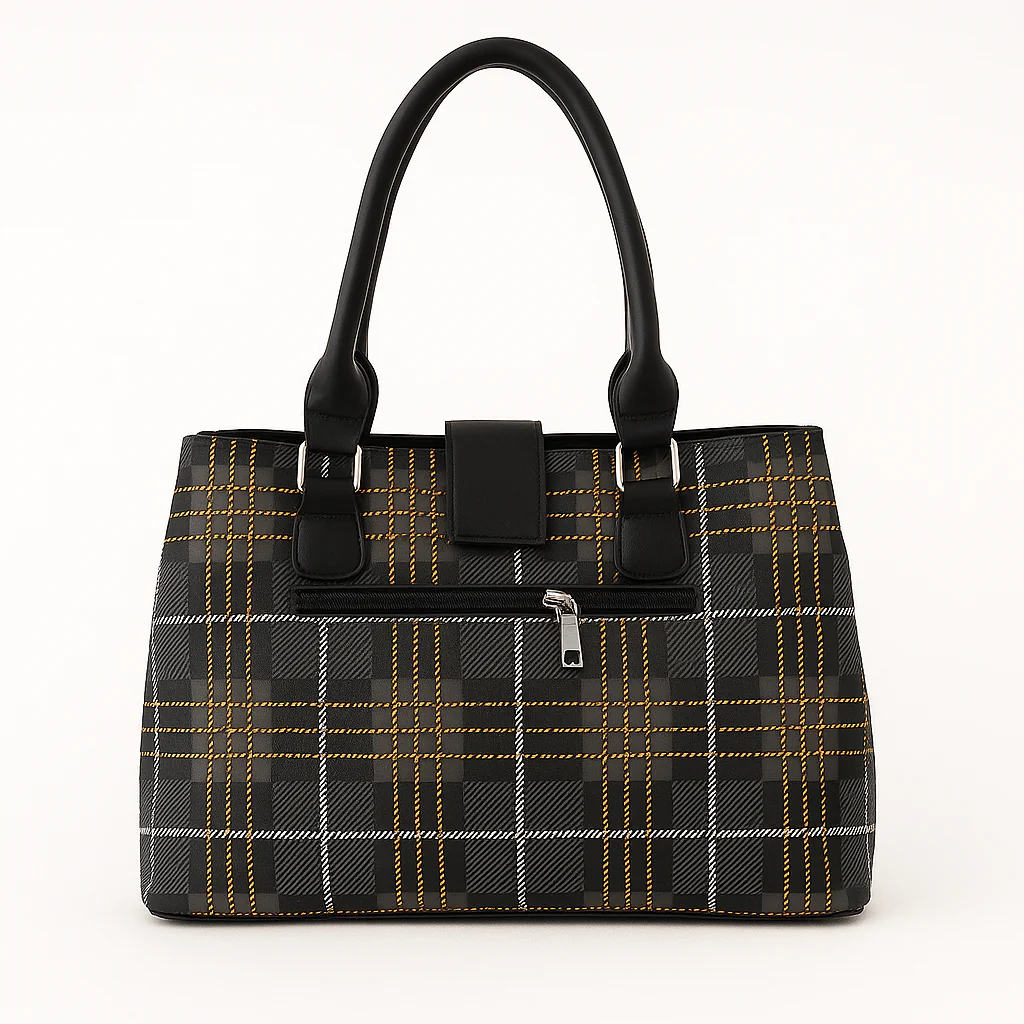 Stylish Check Handbag for Women Daily & Party Use – Luxury Style on Sale  F882 - Image 6