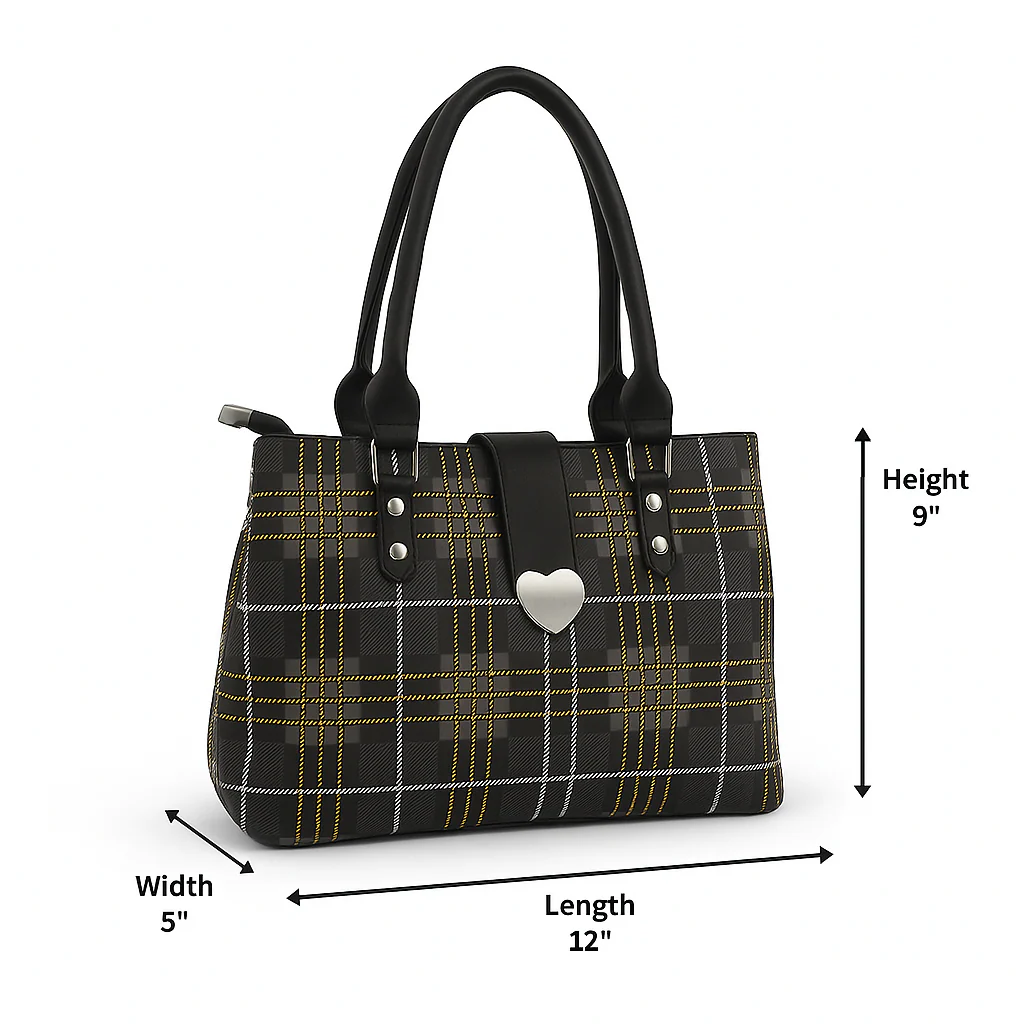 Stylish Check Handbag for Women Daily & Party Use – Luxury Style on Sale  F882 - Image 7