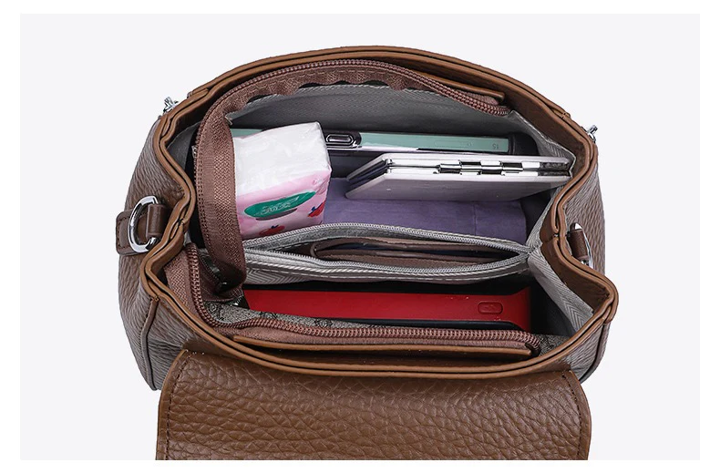 Stylish Handbag with Top Handle & Shoulder Strap 555-12 - Image 3