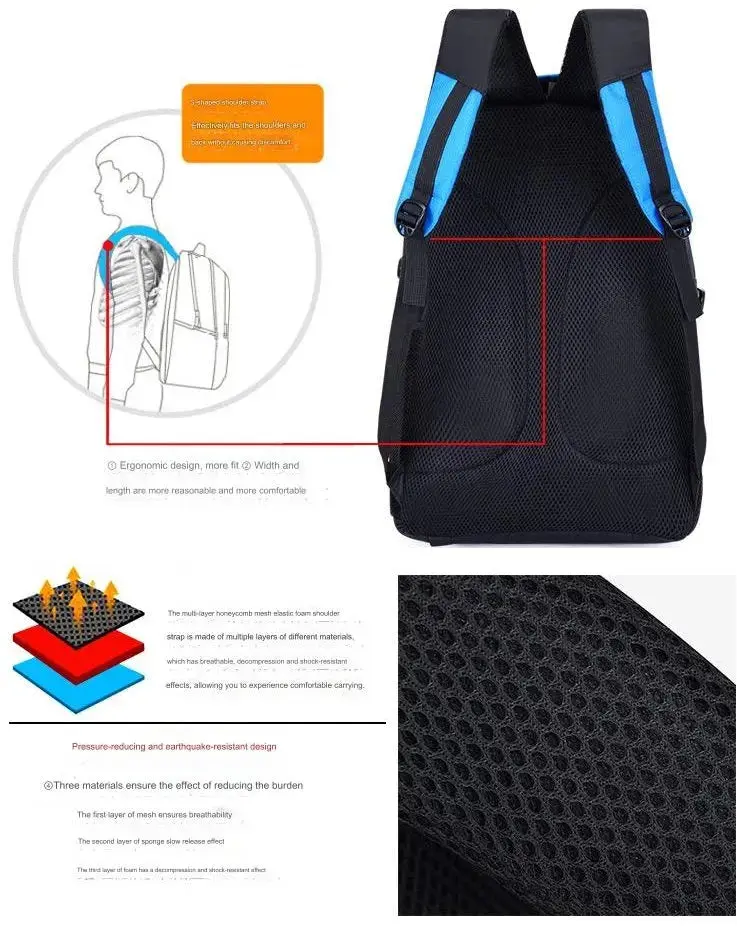 RONGLIDA  Waterproof Men's Laptop Bags | Casual Shoulder Backpack 1211 - Image 8