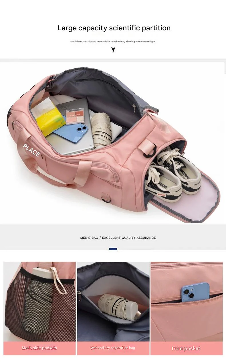 Travel Bag, Ultra-Large Capacity, Lightweight Storage Bag, Dry and Wet Separation, Portable Travel Sports Bag for Men and Women ZK416 - Image 10