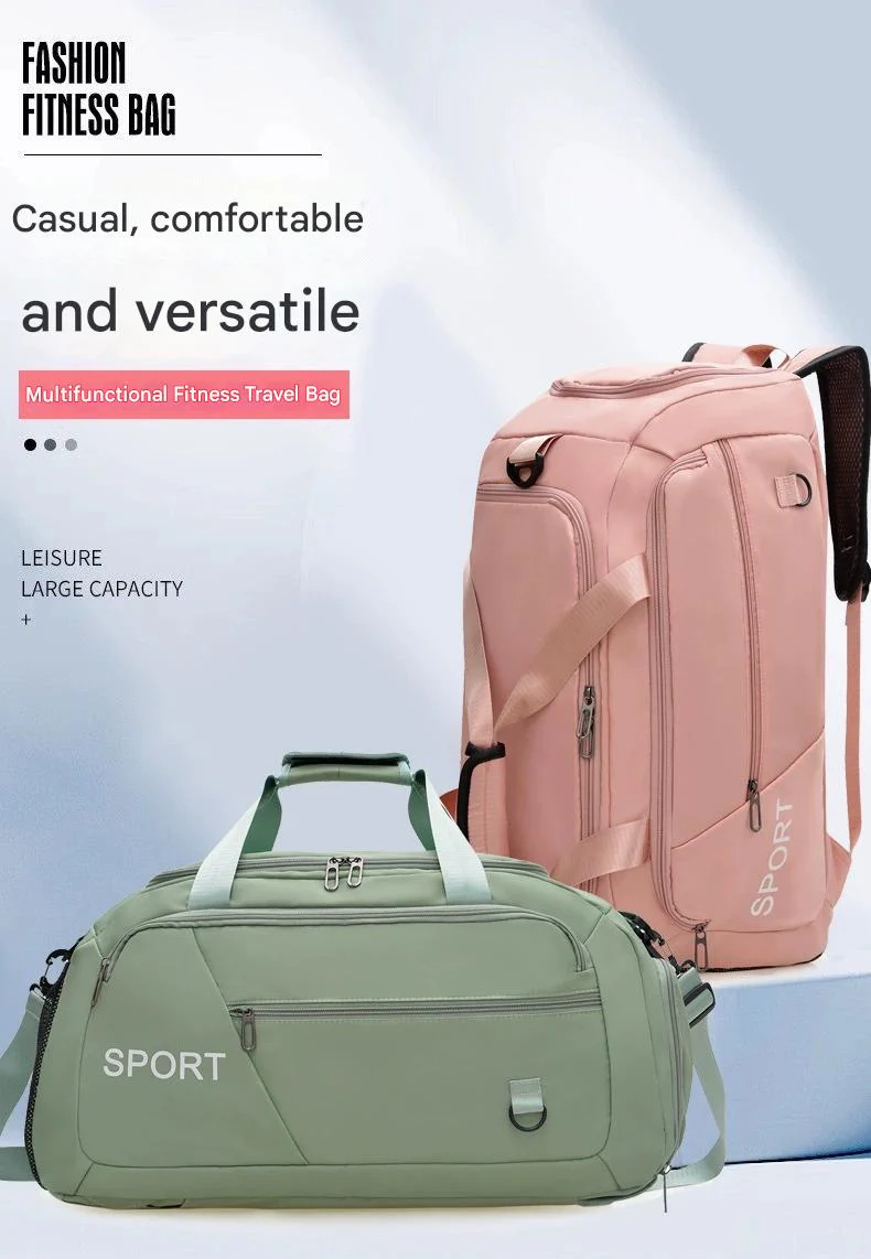 Travel Bag, Ultra-Large Capacity, Lightweight Storage Bag, Dry and Wet Separation, Portable Travel Sports Bag for Men and Women ZK416 - Image 2