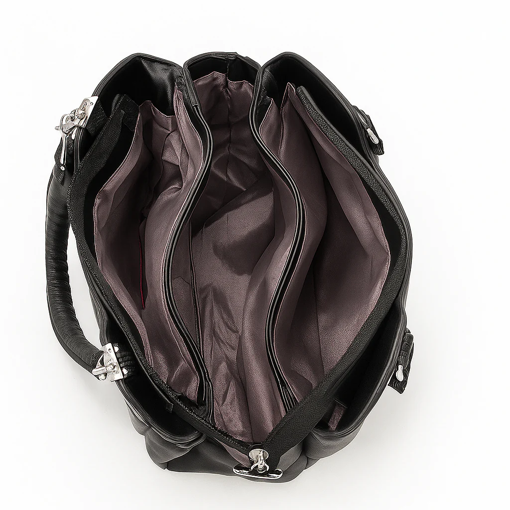 Trendy Bubble Quilted Leather Handbag – Luxury Style on Sale 8853 - Image 3