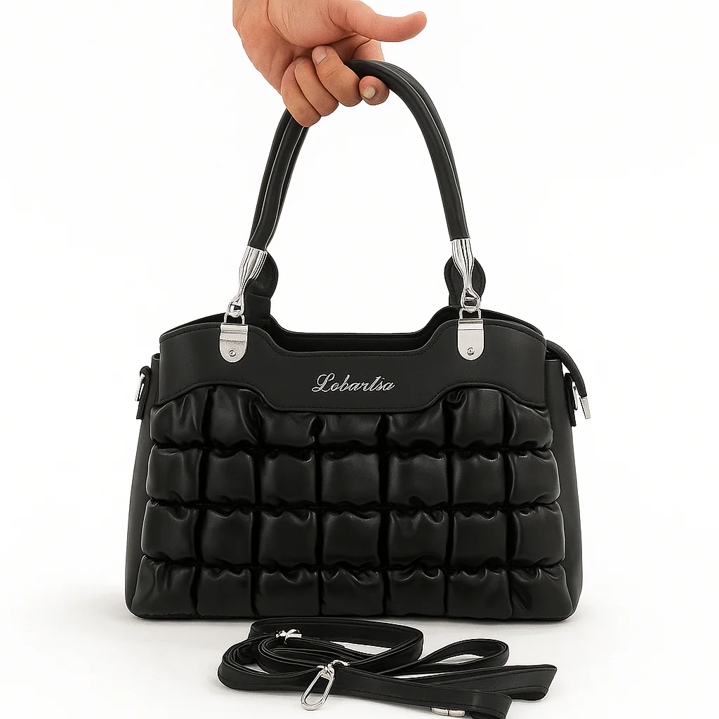 Trendy Bubble Quilted Leather Handbag – Luxury Style on Sale 8853 - Image 4