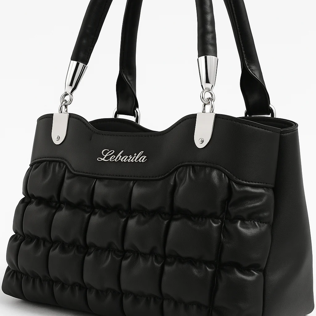 Trendy Bubble Quilted Leather Handbag – Luxury Style on Sale 8853 - Image 5