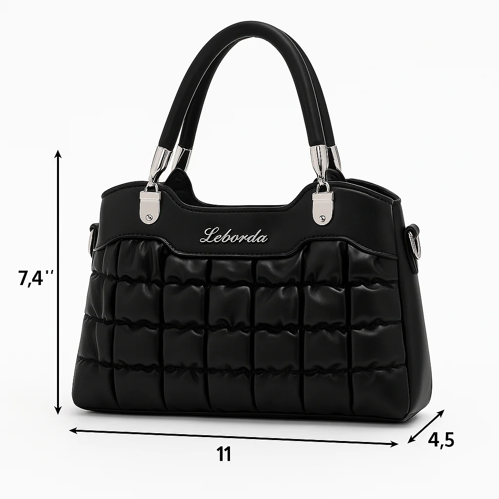 Trendy Bubble Quilted Leather Handbag – Luxury Style on Sale 8853 - Image 8