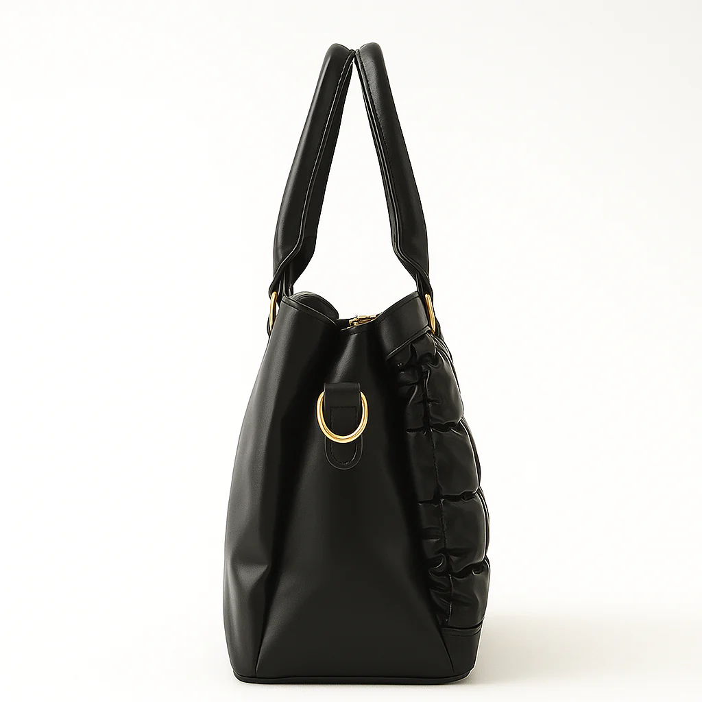 Trendy Bubble Quilted Leather Handbag – Luxury Style on Sale A002 - Image 5
