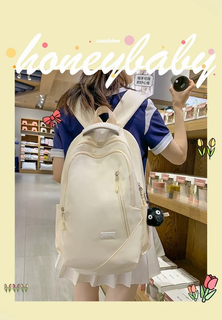 Junior High School Student Backpack Casual Travel Backpack 4237 - Image 3