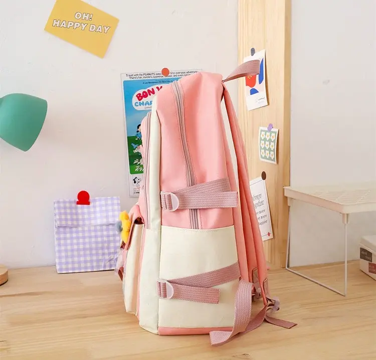 New High School Five-Piece set of Multi-Compartment Fashion Schoolbag 3002 - Image 5