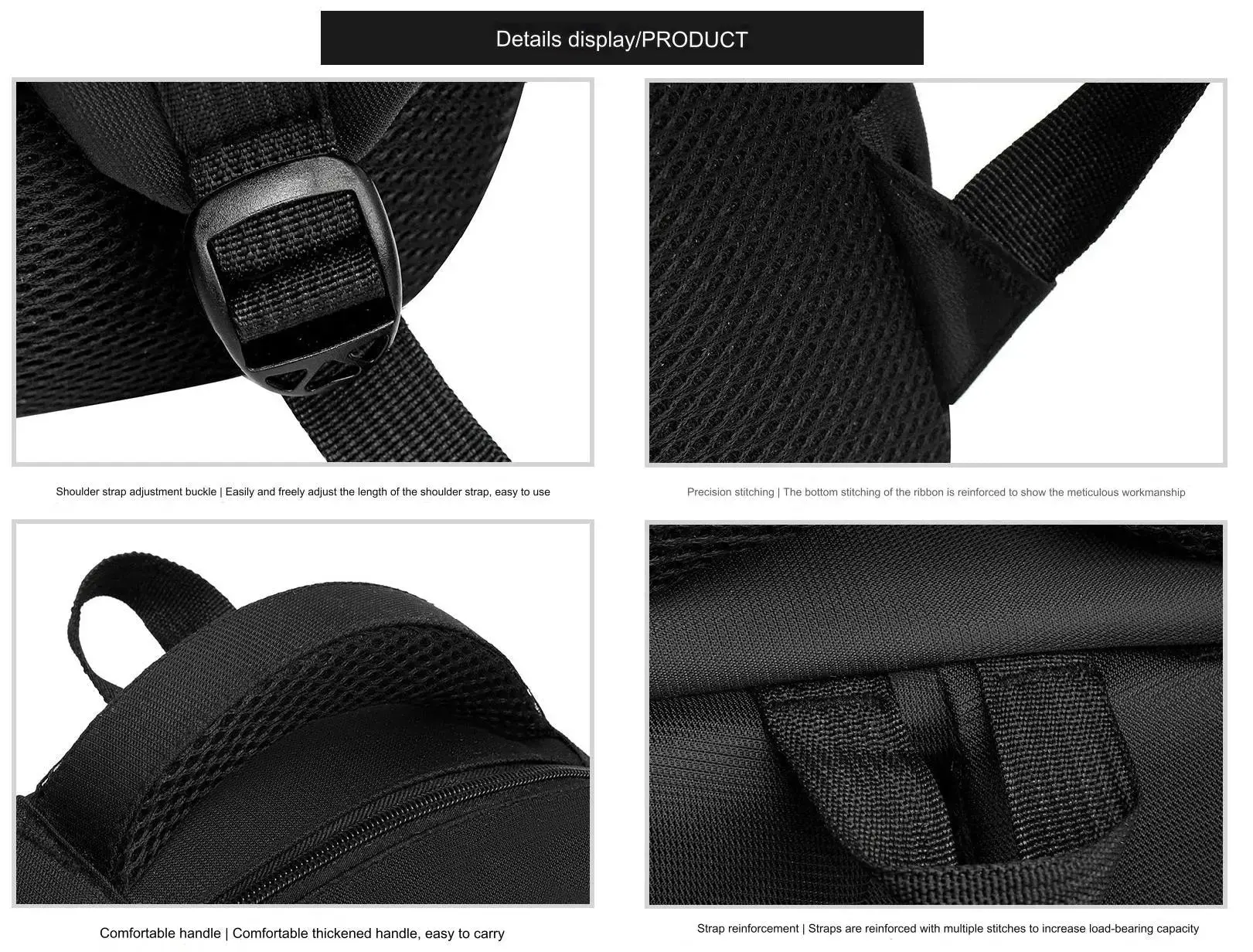 GB School Bag 1215 Business Office Work Men's Backpack Multifunctional Laptop Waterproof Oxford Cloth School Bag - Image 14