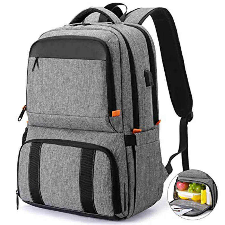 Lunch Backpack, Insulated Cooler Backpack Lunch Box for Men Women with USB Port AB230 - Image 4