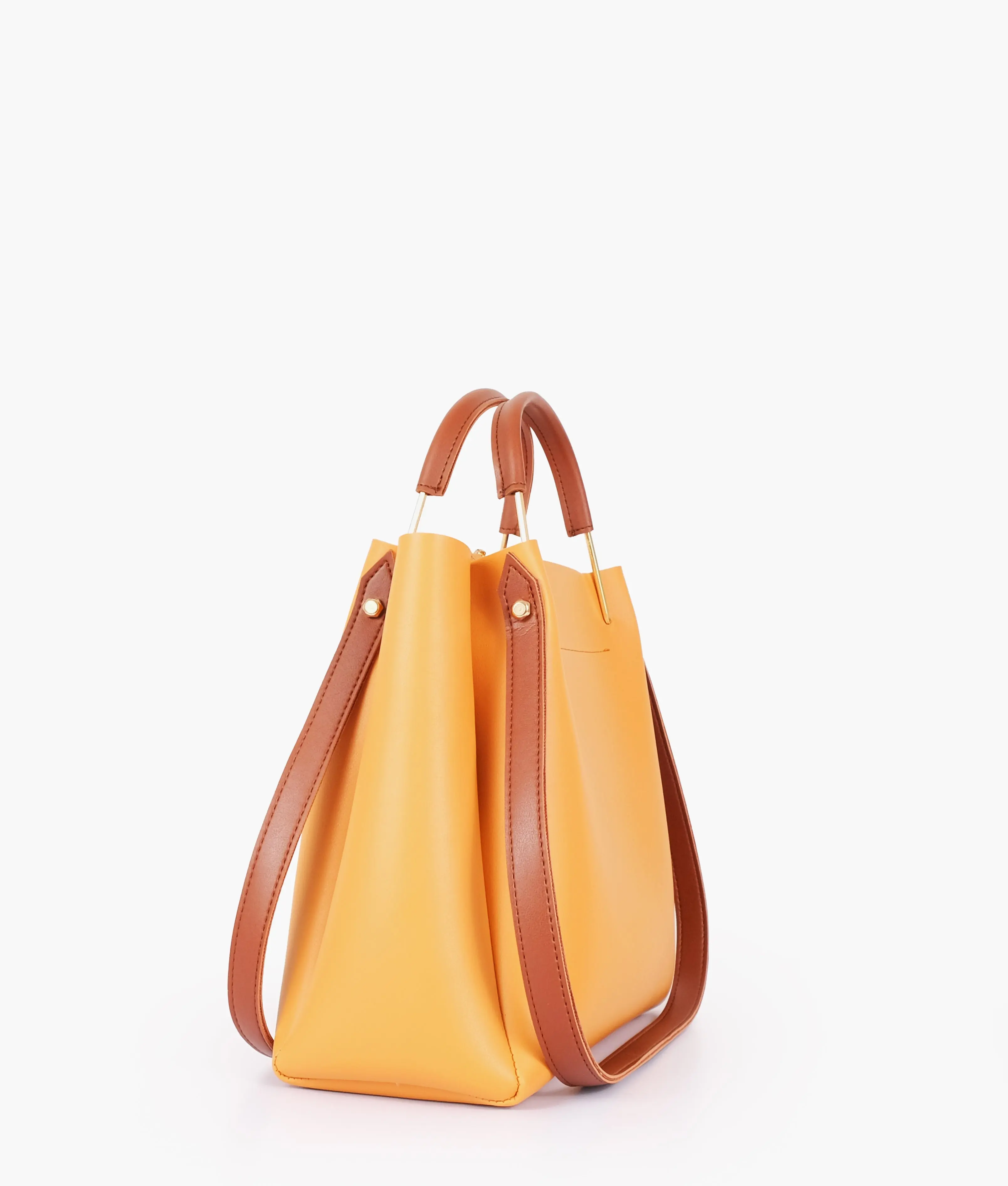 Yellow 2 in 1 Ladies Tote Bag 8850-12 - Image 6