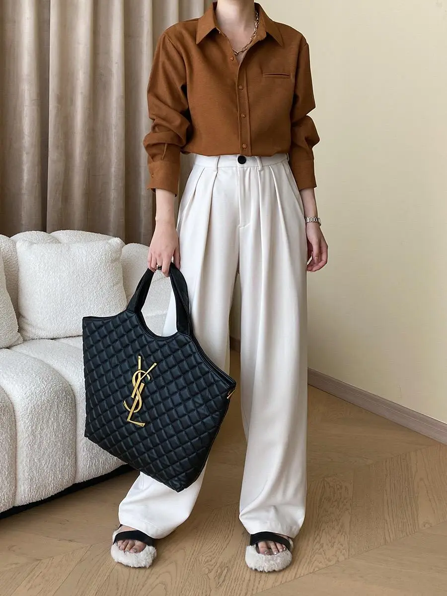 YSL Saint Laurent Icare Maxi for Shopping, Beach, and Everyday Fashion 4486 - Image 11
