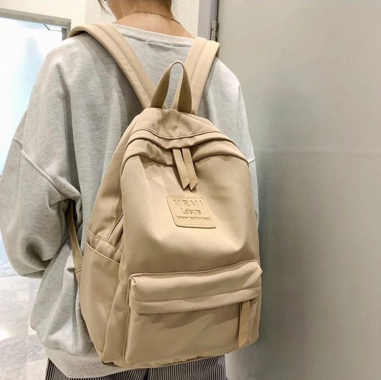 Zip Cotton Backpack Bag W7038 - Image 2